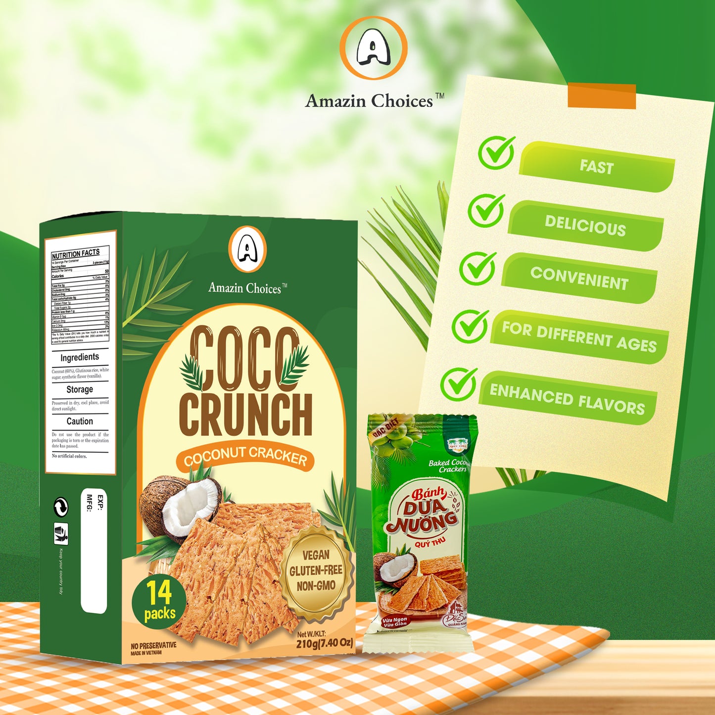Baked Coconut Crackers