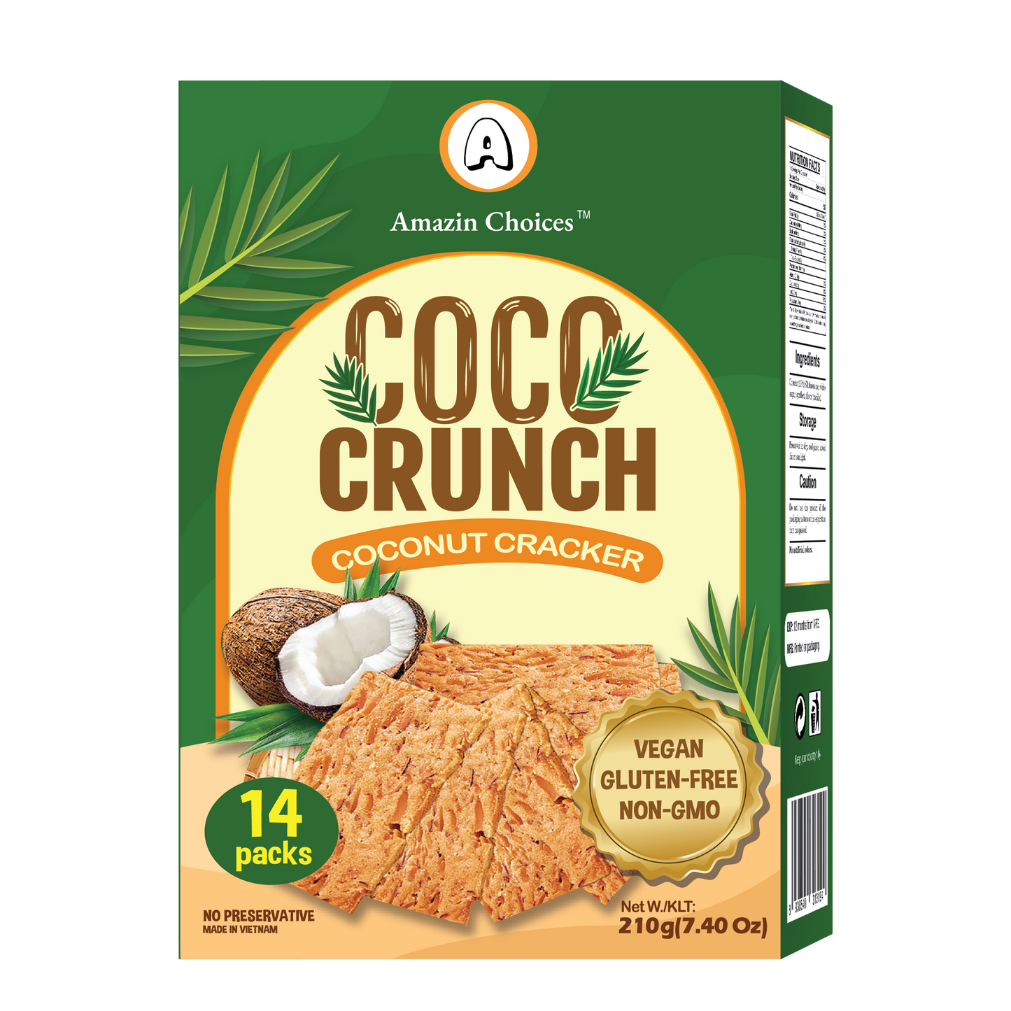Baked Coconut Crackers