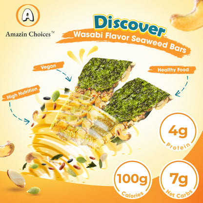 Seaweed Crunch with Nuts - Wasabi